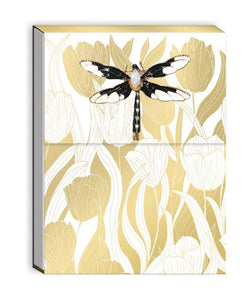 Note Pad with Dragonfly Embellishment