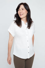 Load image into Gallery viewer, Short Sleeve Olive Green Button Down Shirt