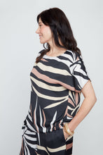 Load image into Gallery viewer, Asymmetrical Stripped Top