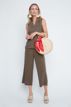 Load image into Gallery viewer, Olive Green Wide Leg Pant