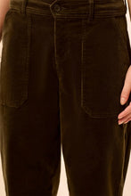 Load image into Gallery viewer, Corduroy Barrel Leg Ankle Pants- Basil