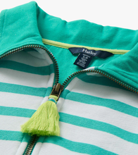 Load image into Gallery viewer, Mock Neck Pullover - Green Ceramic Stripes