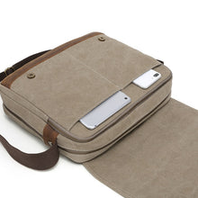 Load image into Gallery viewer, Canvas Messenger Bag- Assorted Colors