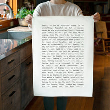 Load image into Gallery viewer, Tea Towel- Family