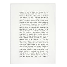 Load image into Gallery viewer, Tea Towel- Family