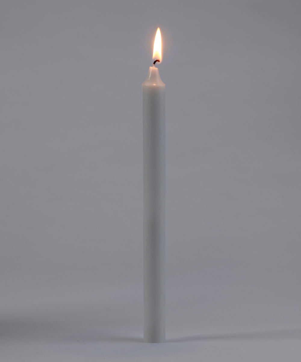 Taper Candles White Silk Degrees