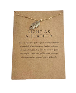 Feather Short Necklace