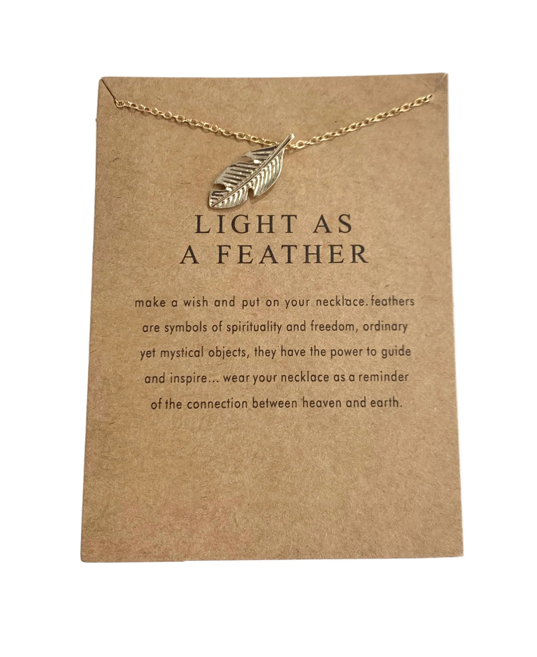 Feather Short Necklace