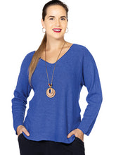 Load image into Gallery viewer, V Neck sweater with Necklace-Assorted Colours
