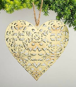 Filigree Metal Hearts