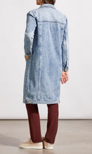 Load image into Gallery viewer, COTTON DENIM DUSTER WITH POCKETS-WASHEDBLUE
