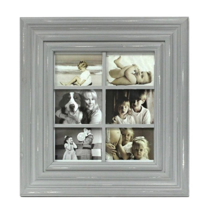 5x7 Grey Wooden 6 Picture Collage