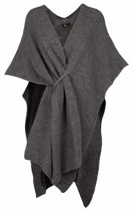 Long Poncho with Front Slide Closures