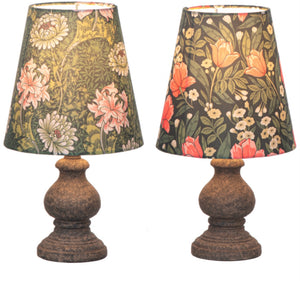 Green Floral Accent  Lamp