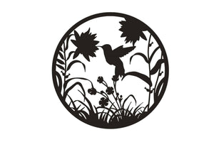 Hummingbird Outdoor Wall Decor
