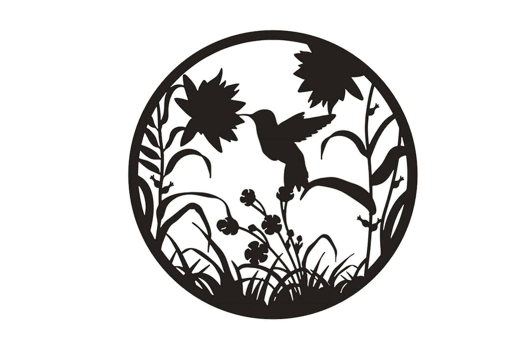 Hummingbird Outdoor Wall Decor