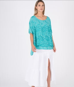 Turquoise Lace 2Pces Top