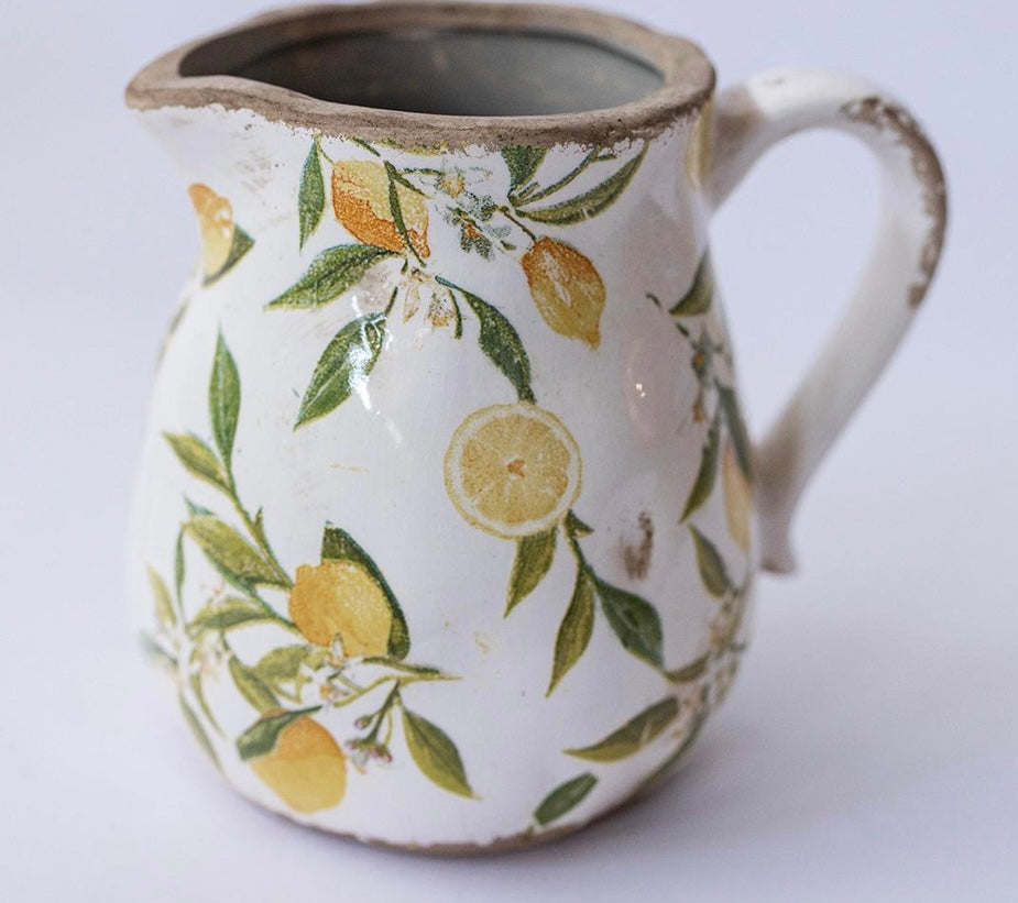 Ceramic Lemon Pitcher