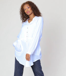Long Sleeve Button Front Tunic