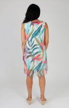 Load image into Gallery viewer, Bright Palm Popc Mesh Tank Dress
