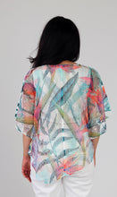 Load image into Gallery viewer, Bright Palm Popc Mesh Poncho Top
