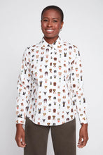 Load image into Gallery viewer, Dog Print Poplin Button-Down Shirt
