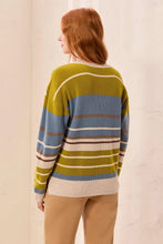 Load image into Gallery viewer, Waffle Knit U-Neck Long Sleeve Sweater
