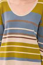 Load image into Gallery viewer, Waffle Knit U-Neck Long Sleeve Sweater
