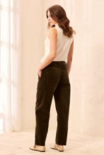 Load image into Gallery viewer, Corduroy Barrel Leg Ankle Pants- Basil
