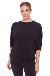 Solid Vegan Silk Vened T-Shirt