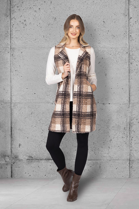 Khaki Long Vest