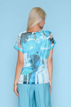 Load image into Gallery viewer, Contrast Cuff Printed Top
