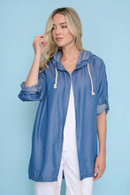 Load image into Gallery viewer, Hooded Open Front Long Jacket
