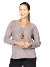 Load image into Gallery viewer, V Neck sweater with Necklace-Assorted Colours
