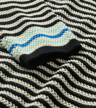 Load image into Gallery viewer, Pointelle Stripe Sweater - Classic Black
