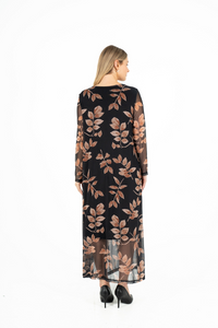 Leaf Overlay Dress