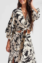 Load image into Gallery viewer, Printed Kimono Top with Front Tie- Wailea
