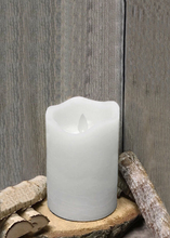 Load image into Gallery viewer, WHITE Pillar Candle LED- Asst sizes

