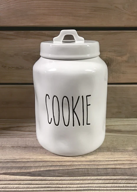 Ceramic Farmhouse COOKIE Canister