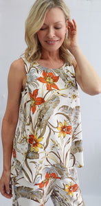 Sleeveless Round Neck  Top