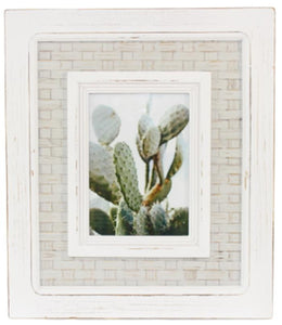 White Weave Picture Frame 5x7