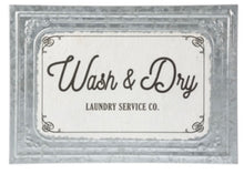 Load image into Gallery viewer, Galvanized Laundry Signs - Asst
