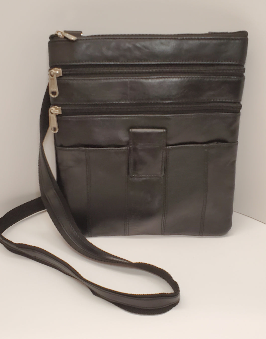 Crossbody Purse 2 Zippers #110-9