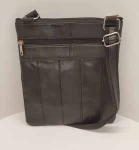 Crossbody Purse 2 Zippers #110-9