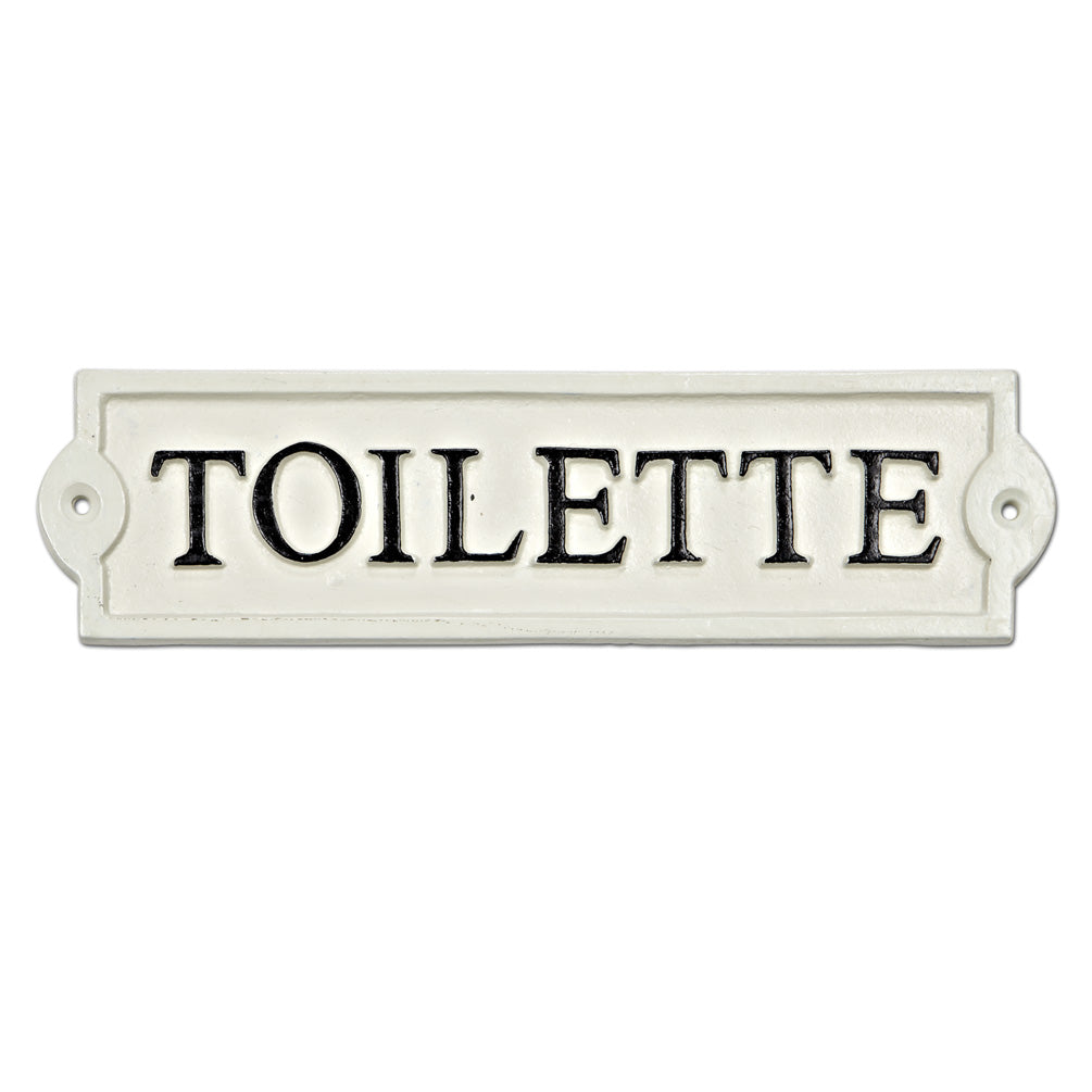 “Toilette” Sign