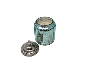 Candle with Lid in Turquoise