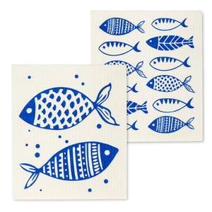 Fish Dishcloths. Set of 2