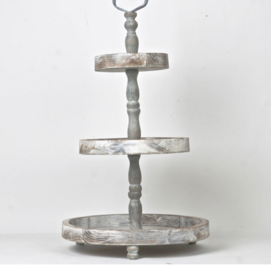 Wooden 3 Tier Tray