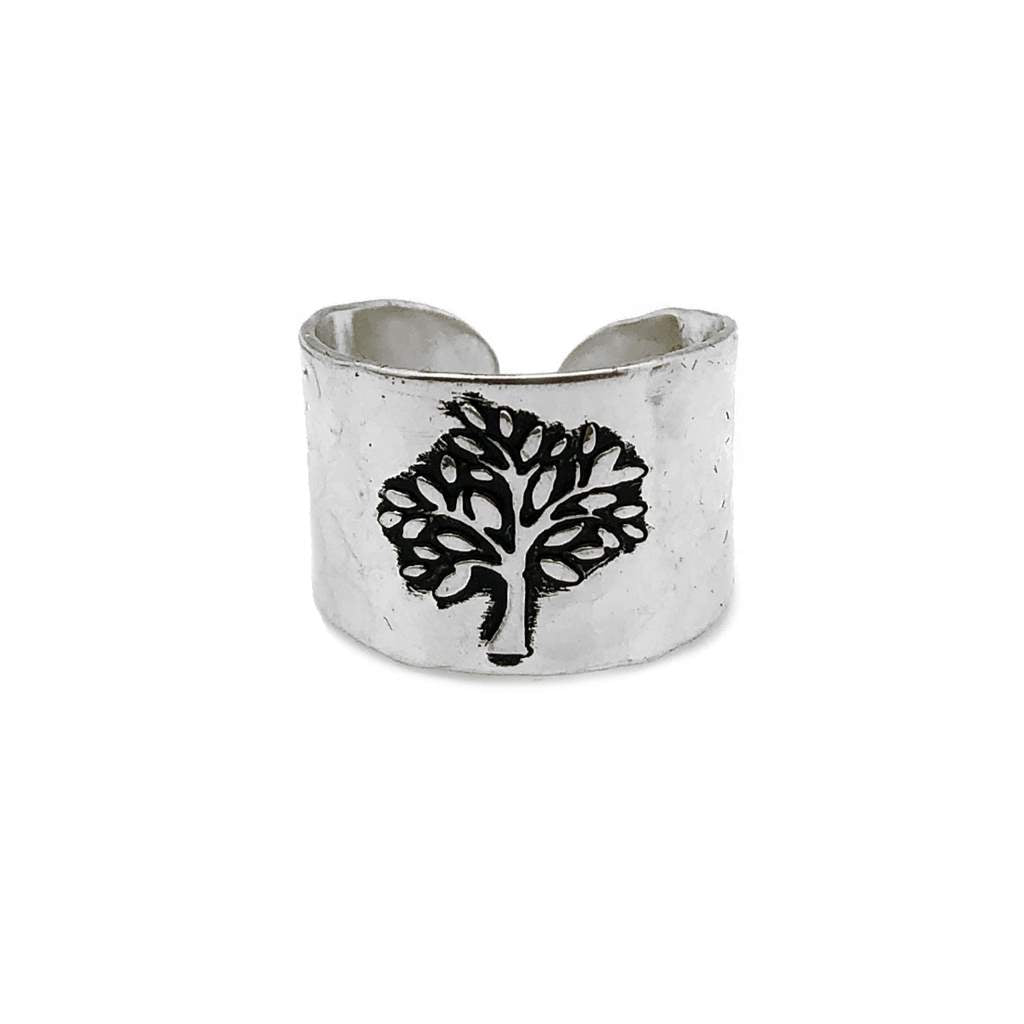 Silver Plated Ring - Tree Life