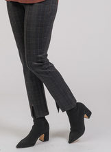 Load image into Gallery viewer, Black &amp; Tabaco Plaid Pant
